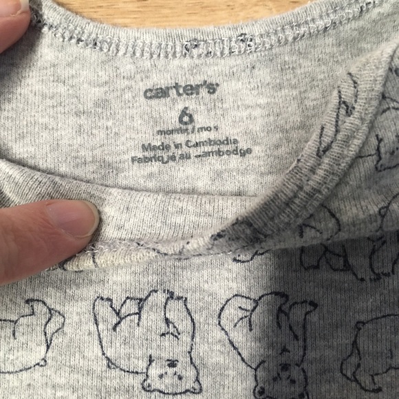 Lot of 4 Carter’s 6 Months Long Sleeve Bodysuits - Picture 5 of 5